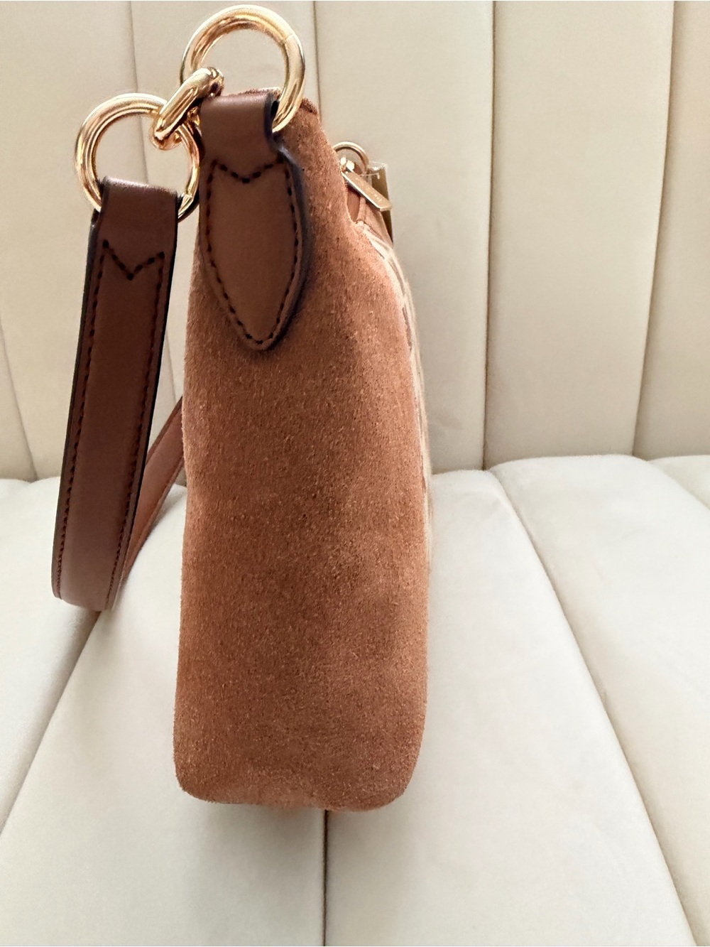 Michael Kors Suede Shoulder Bag - Picture 3 of 5
